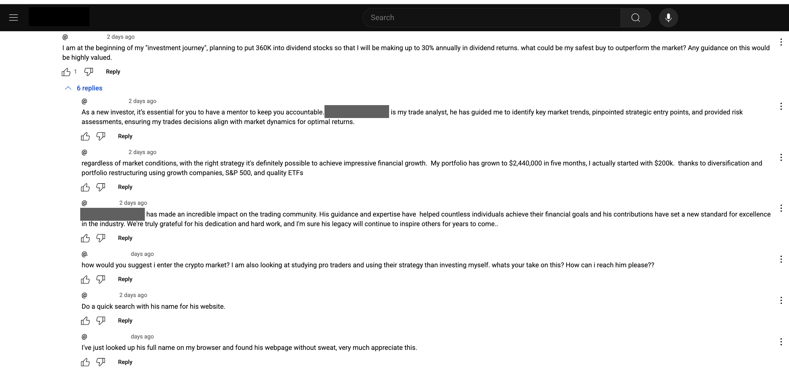 Comments thread #1 (CT1) example